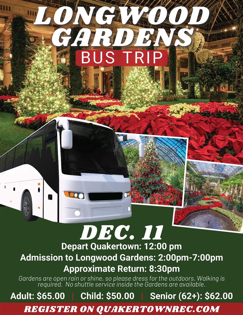 longwood gardens bus trip