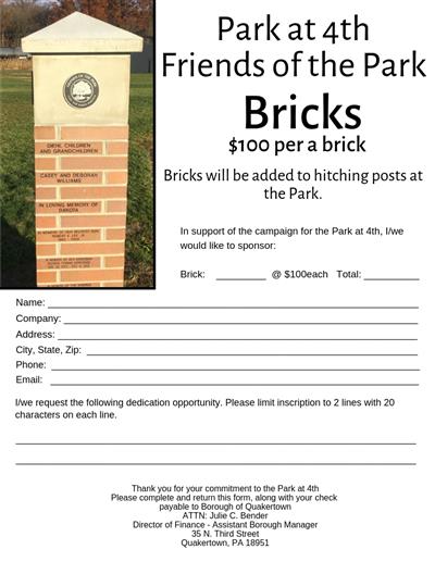 Quakertown Parks & Recreation: Park at 4th Bricks